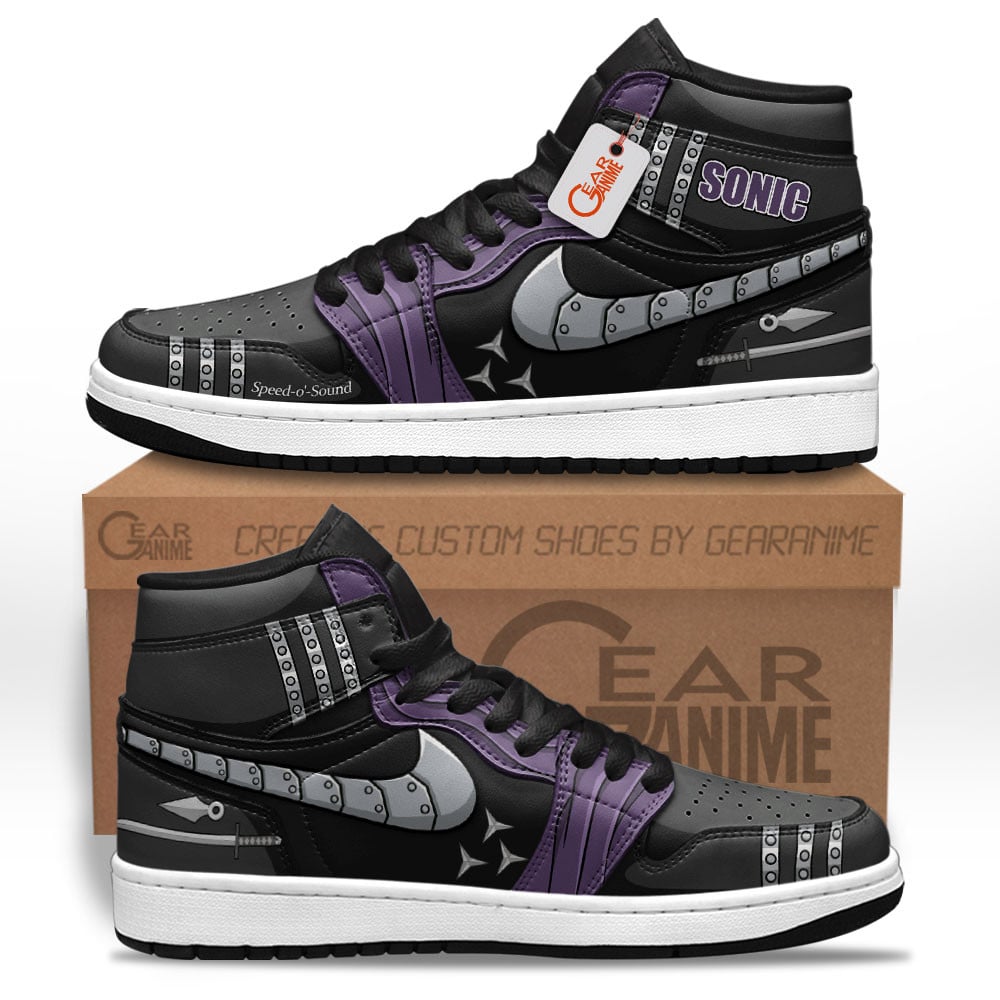 Speed-o'-Sound Sonic High-Top Leather Sneakers Custom Name