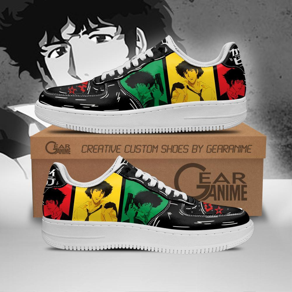 Spike Spiegel Custom Anime Low-Top Leather Sneakers