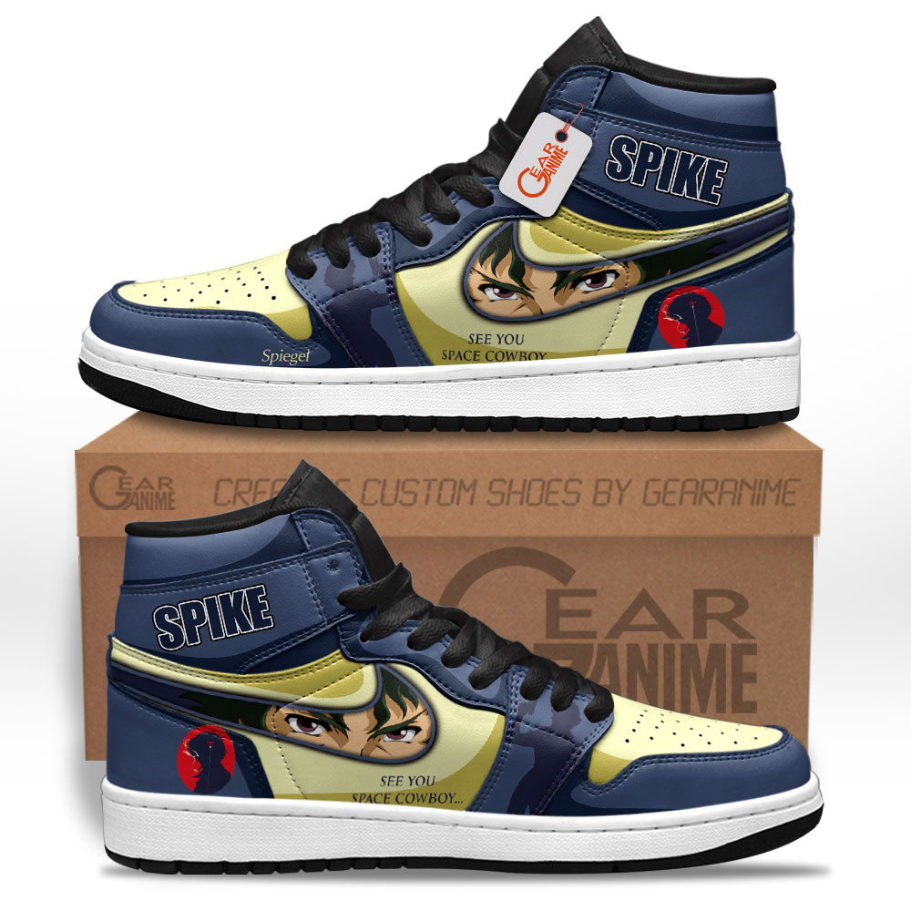 Spike Spiegel High-Top Leather Sneakers Custom Name