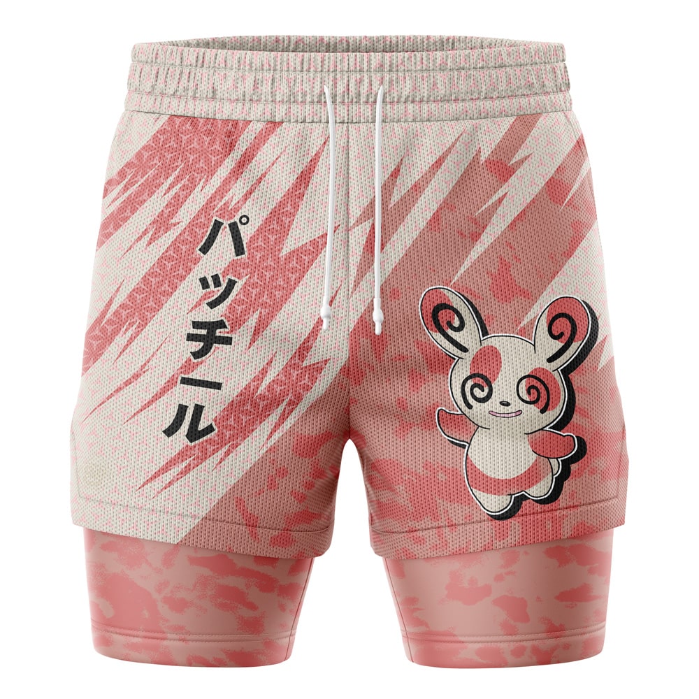 Spinda Attack V1 Pokemon 2-in-1 Performance Shorts