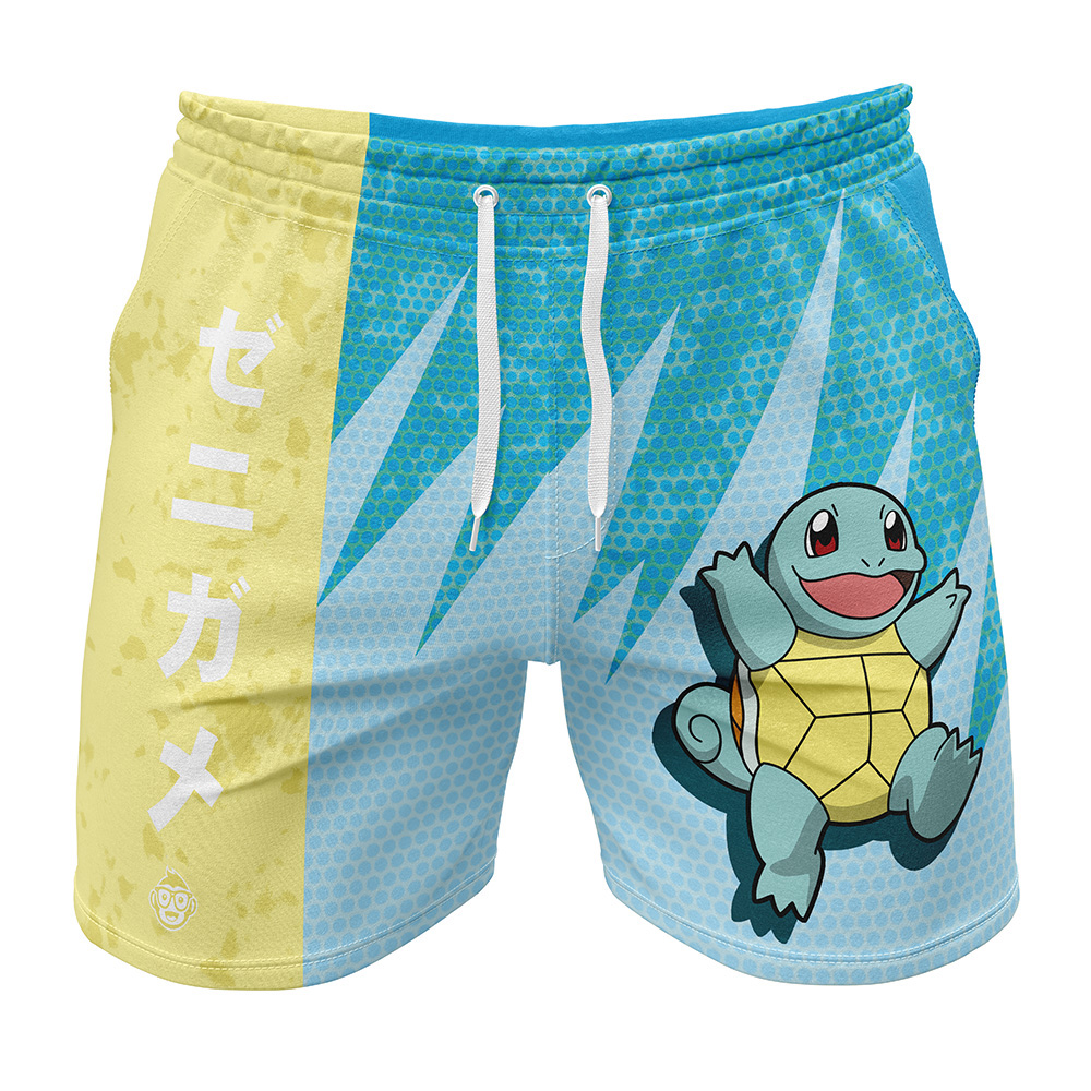 Squirtle Classic Pokemon Gym Shorts