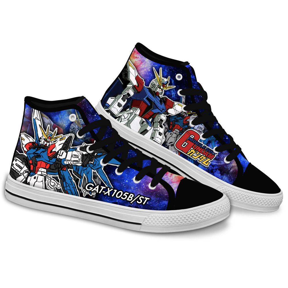 Star Build Strike Gundam Custom Anime High-Top Canvas Shoes