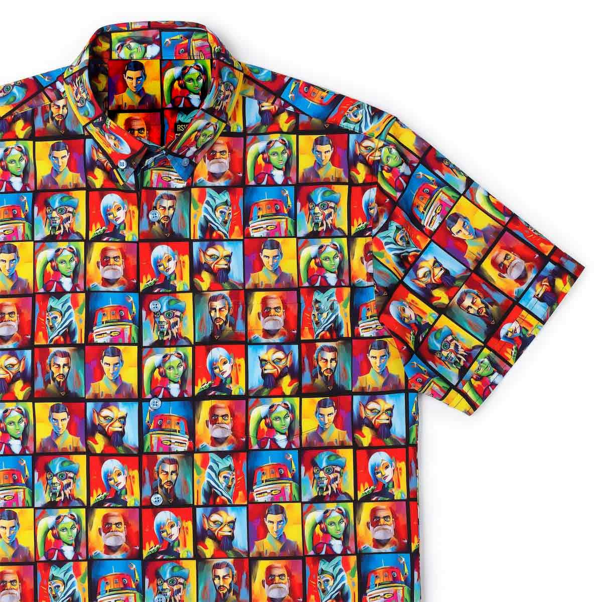 Star Wars Day Merch Artistic Rebellion Hawaiian Shirt Tribute Gift For Star Wars Fans