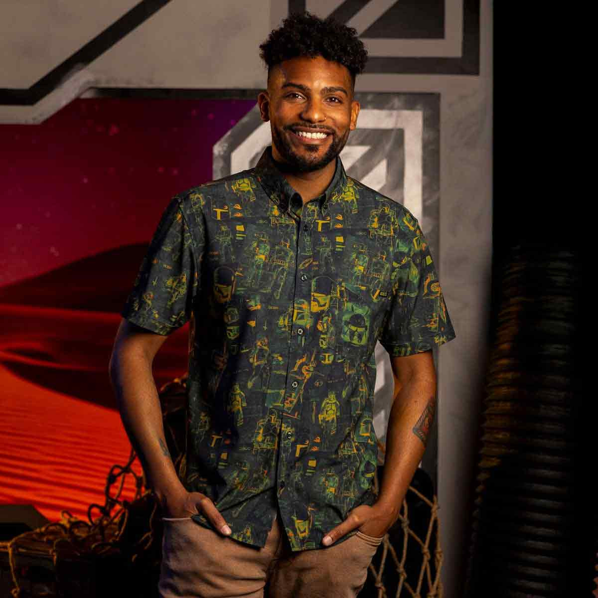 Star Wars Day Merch Building A Bounty Hunter Hawaiian Shirt Gift For Marvel Fans