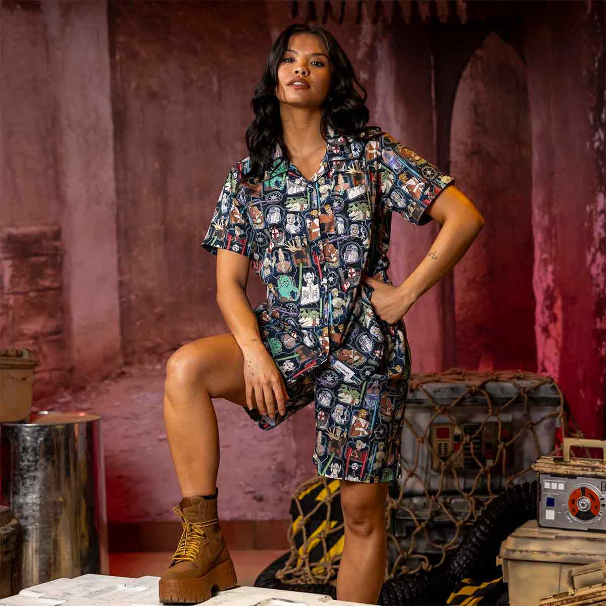 Star Wars Day Merch Clone Wars Crew Women's Hawaiian Shirt Gift For Star Wars Fan