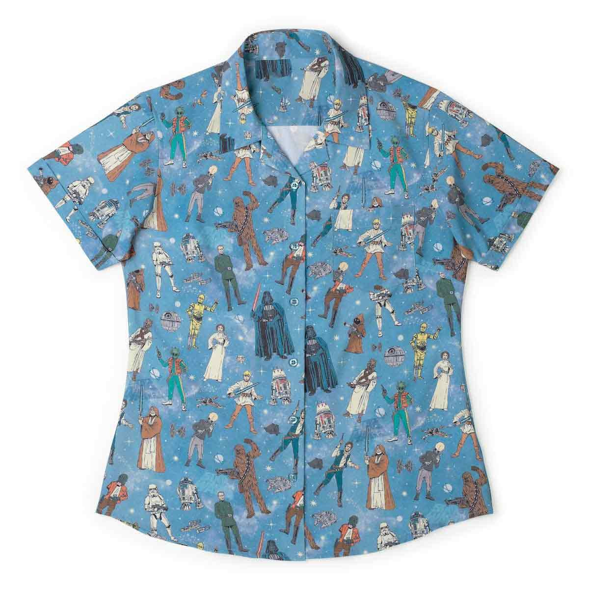Star Wars Day Merch Retro 77 Women's Hawaiian Shirt Gift For 70s Sci Fi Fans
