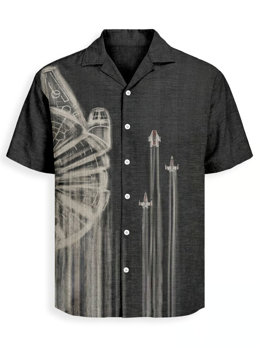 Star Wars Millennium Falcon Hawaiian Shirt Star Wars Merch Gift For Movie Fans