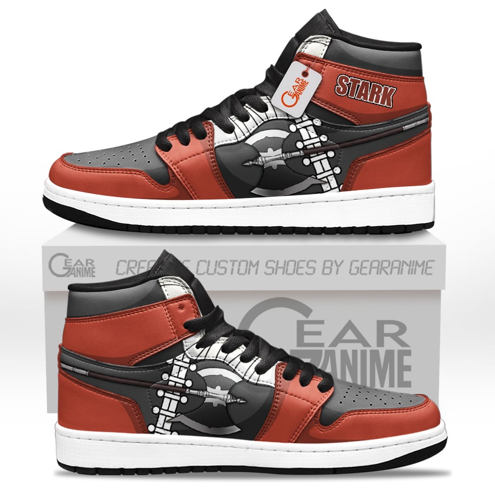 Stark Custom Anime High-Top Leather Sneakers