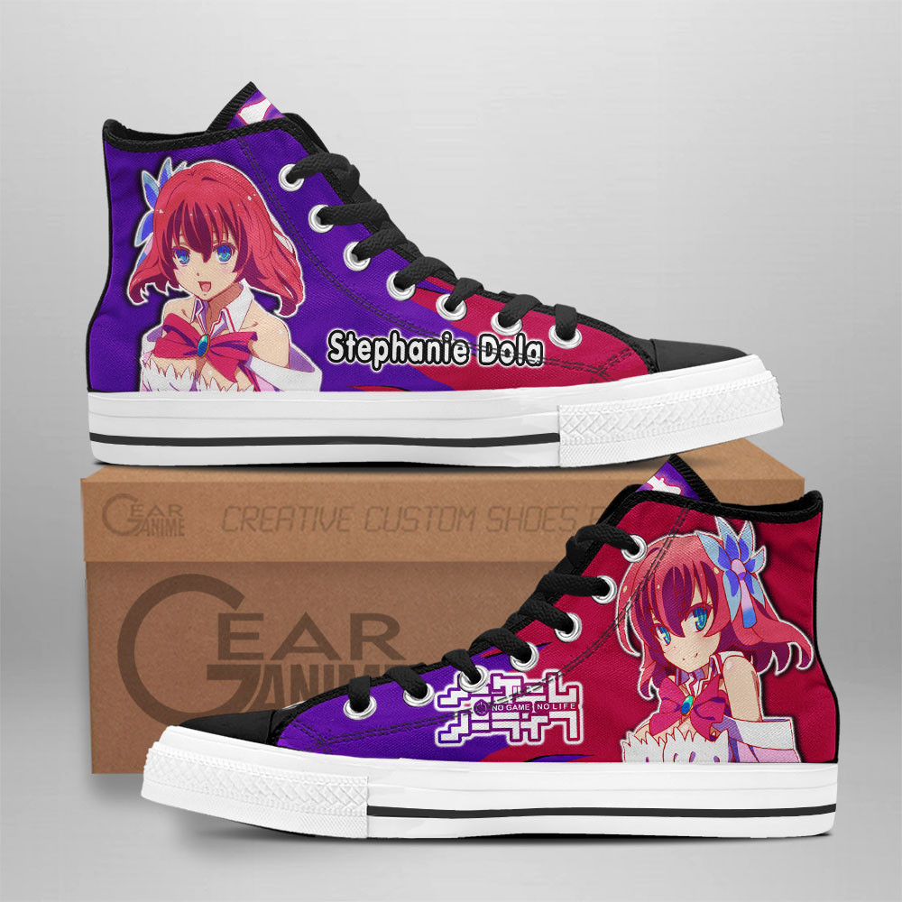 Stephanie Dola Custom Anime High-Top Canvas Shoes NTT091