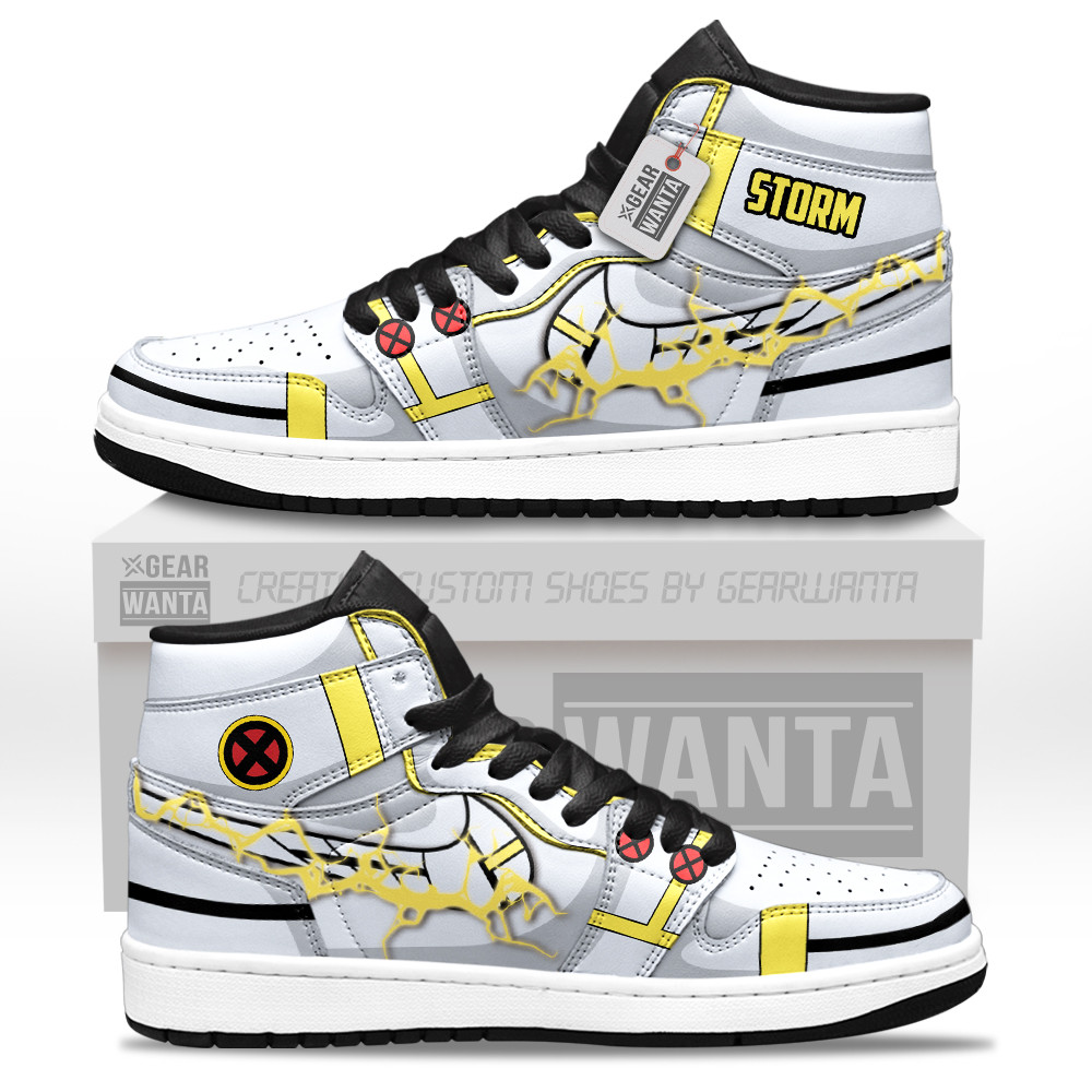 Storm Personalized Custom High-Top Leather Sneakers