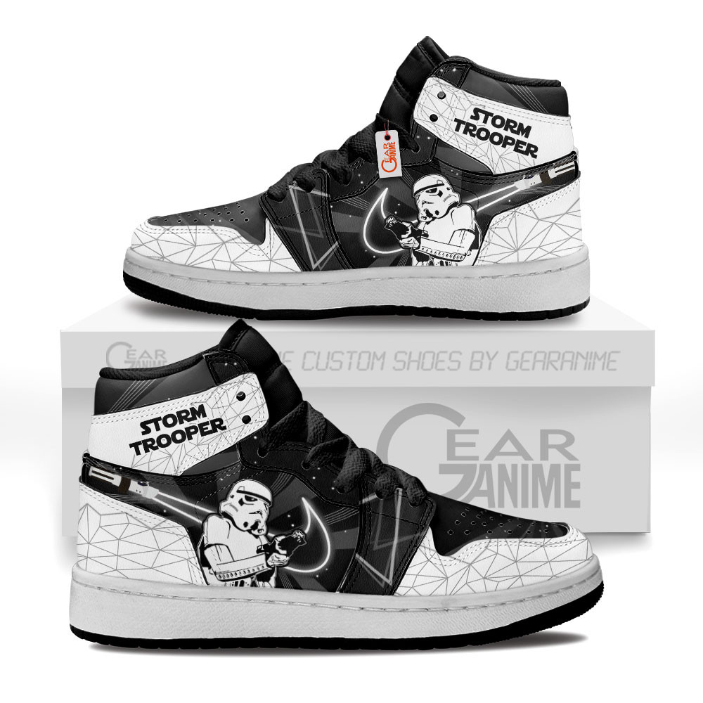 Stormtrooper Kids High-Top Leather Sneakers