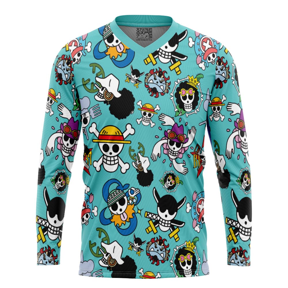 Straw Hats Jolly Roger One Piece Hockey Jersey