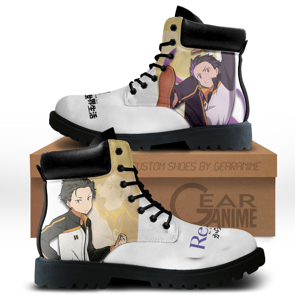 Subaru Natsuki Custom Anime Combat Boots MV0711