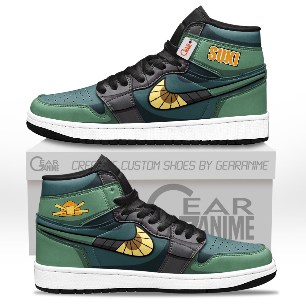 Suki High-Top Leather Sneakers Custom Name