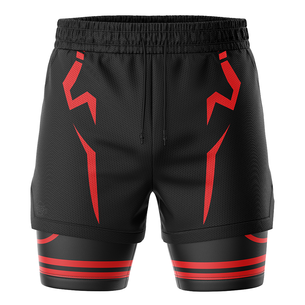 Sukuna Jujutsu Kaisen 2-in-1 Performance Shorts
