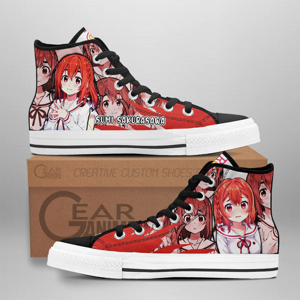 Sumi Sakurasawa Custom Anime High-Top Canvas Shoes NTT091