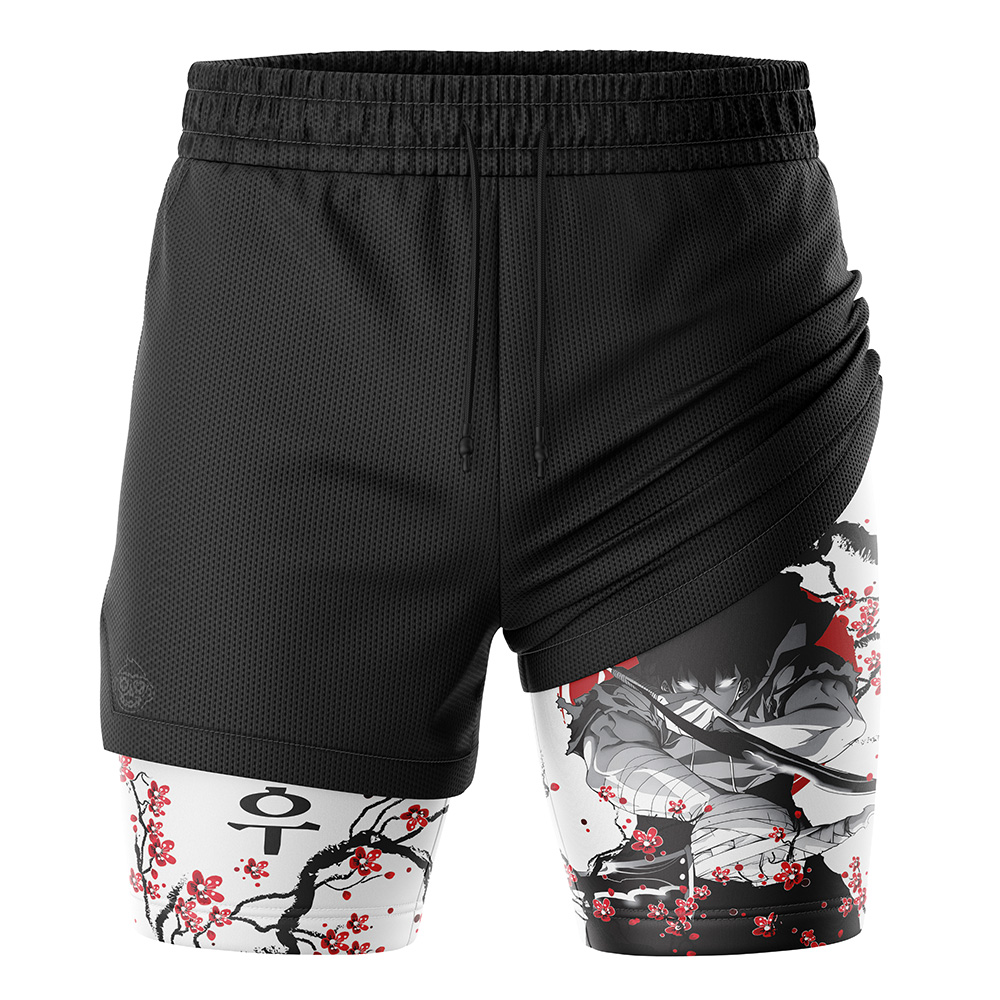 Sung Jin Woo Cherry Blossom Solo Leveling 2-in-1 Performance Shorts
