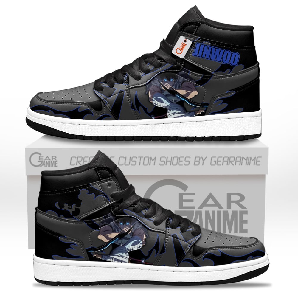 Sung Jinwoo Fight High-Top Leather Sneakers Custom Name
