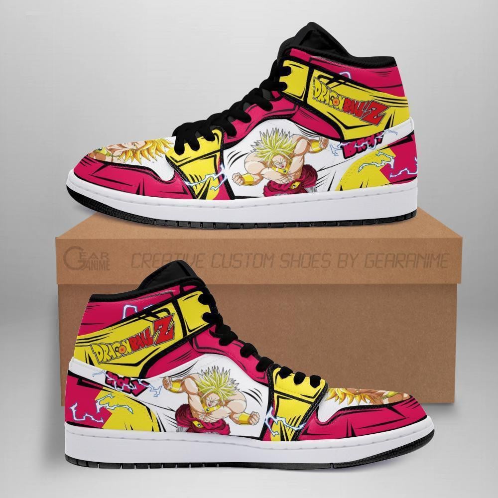 Super Broly Custom Anime High-Top Leather Sneakers