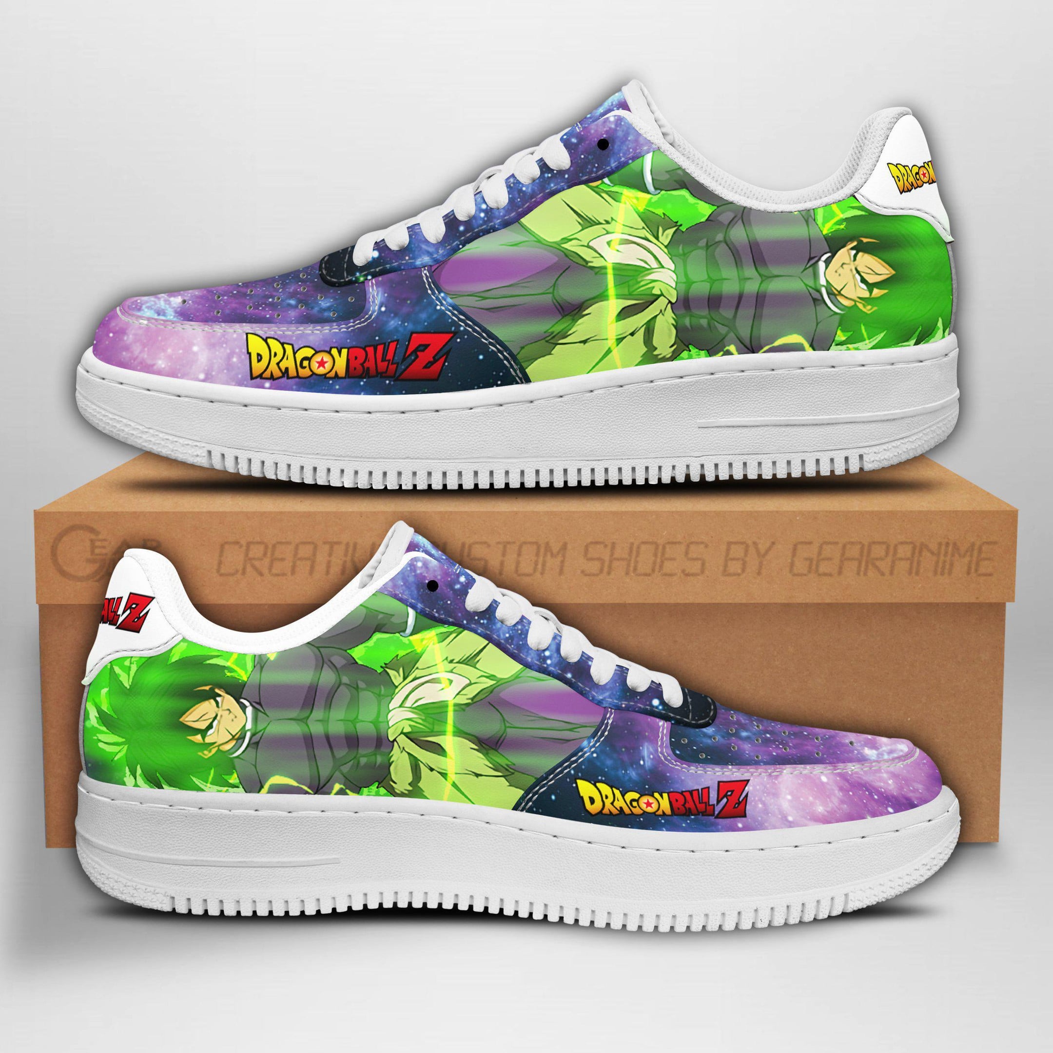 Super Broly Custom Anime Low-Top Leather Sneakers