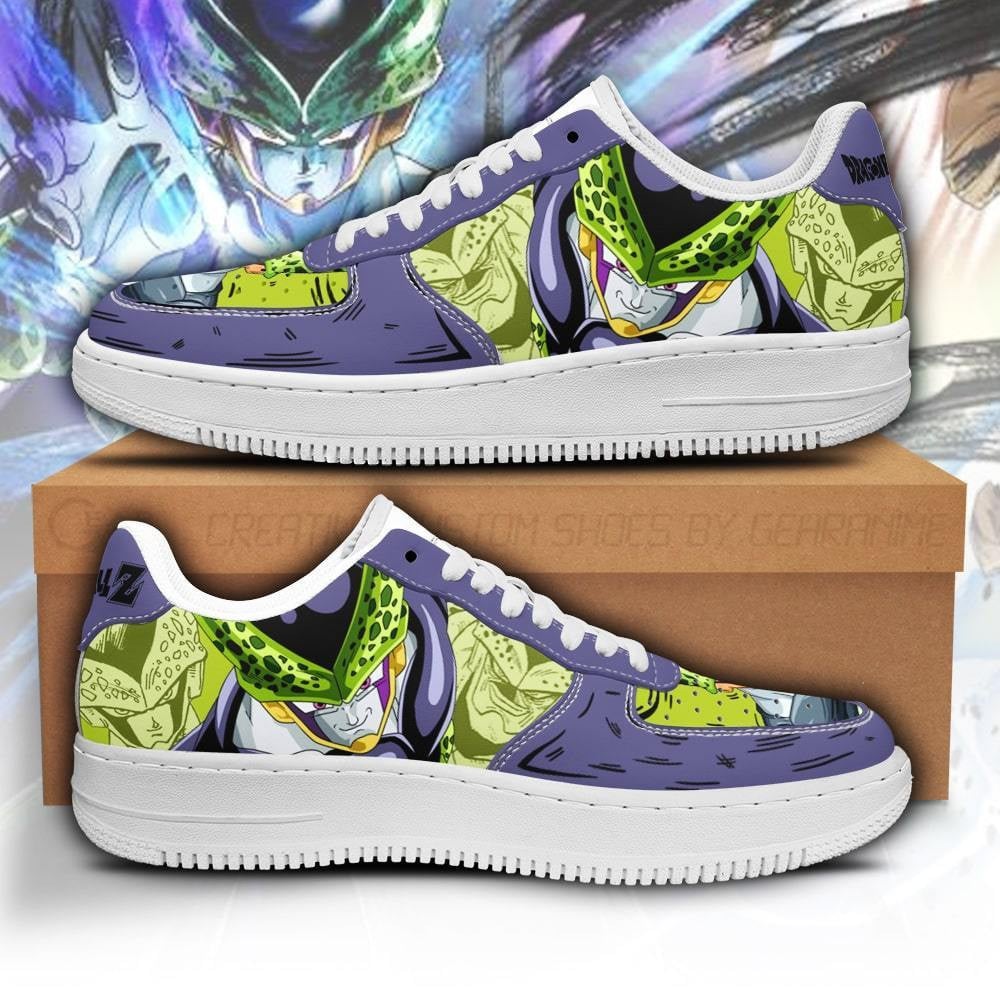 Super Cell Custom Anime Low-Top Leather Sneakers