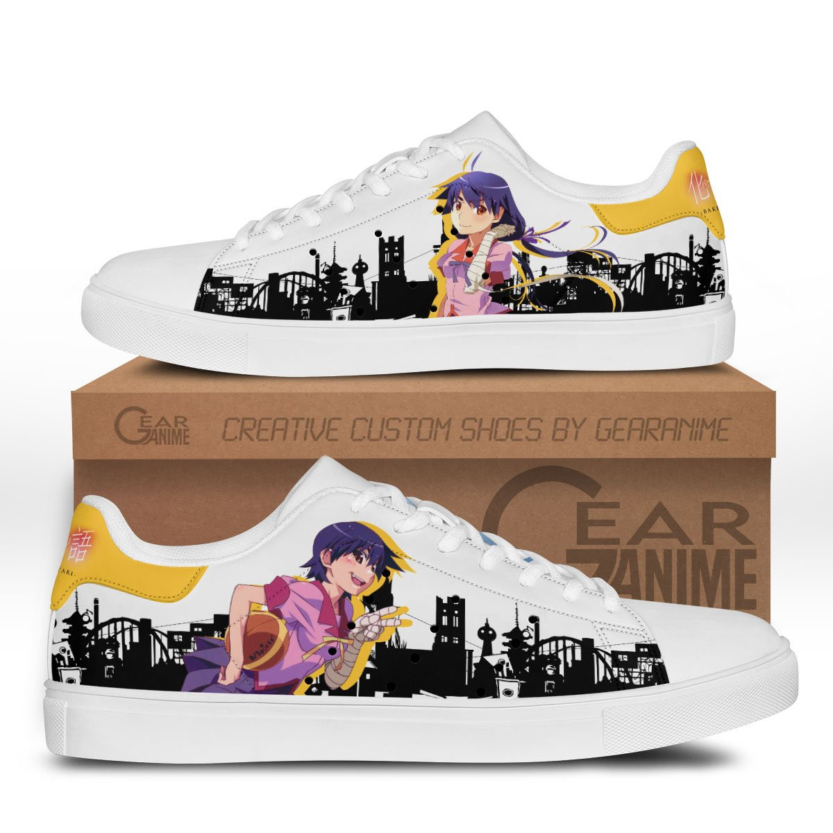 Suruga Kanbaru Custom Anime Classic Court Shoes