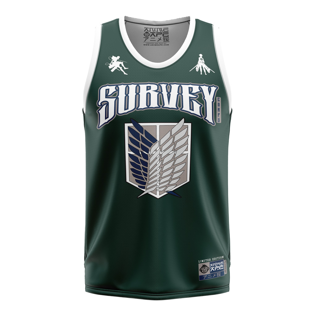Survey Corps Ackerman Attack on Titan Basketball Jersey