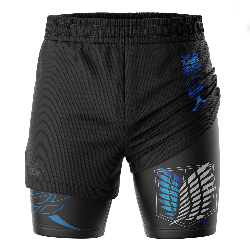 Survey Corps Attack on Titan 2-in-1 Performance Shorts