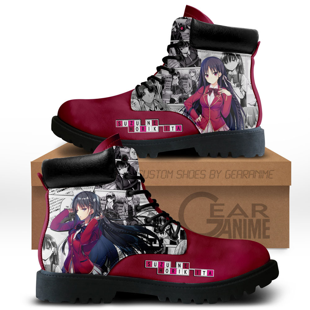 Suzune Horikita Custom Anime Combat Boots NTT281