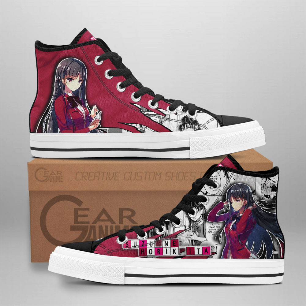 Suzune Horikita Custom Anime High-Top Canvas Shoes