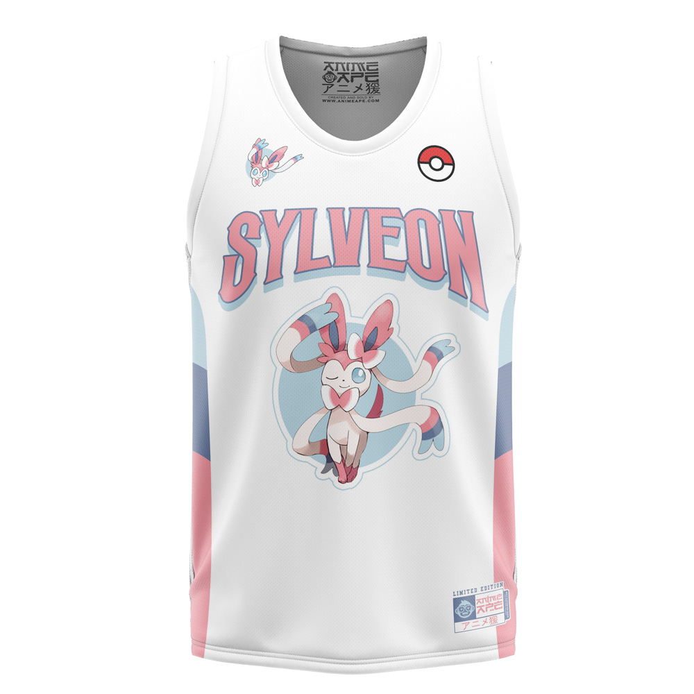 Sylveon Eeveelution Pokemon Basketball Jersey