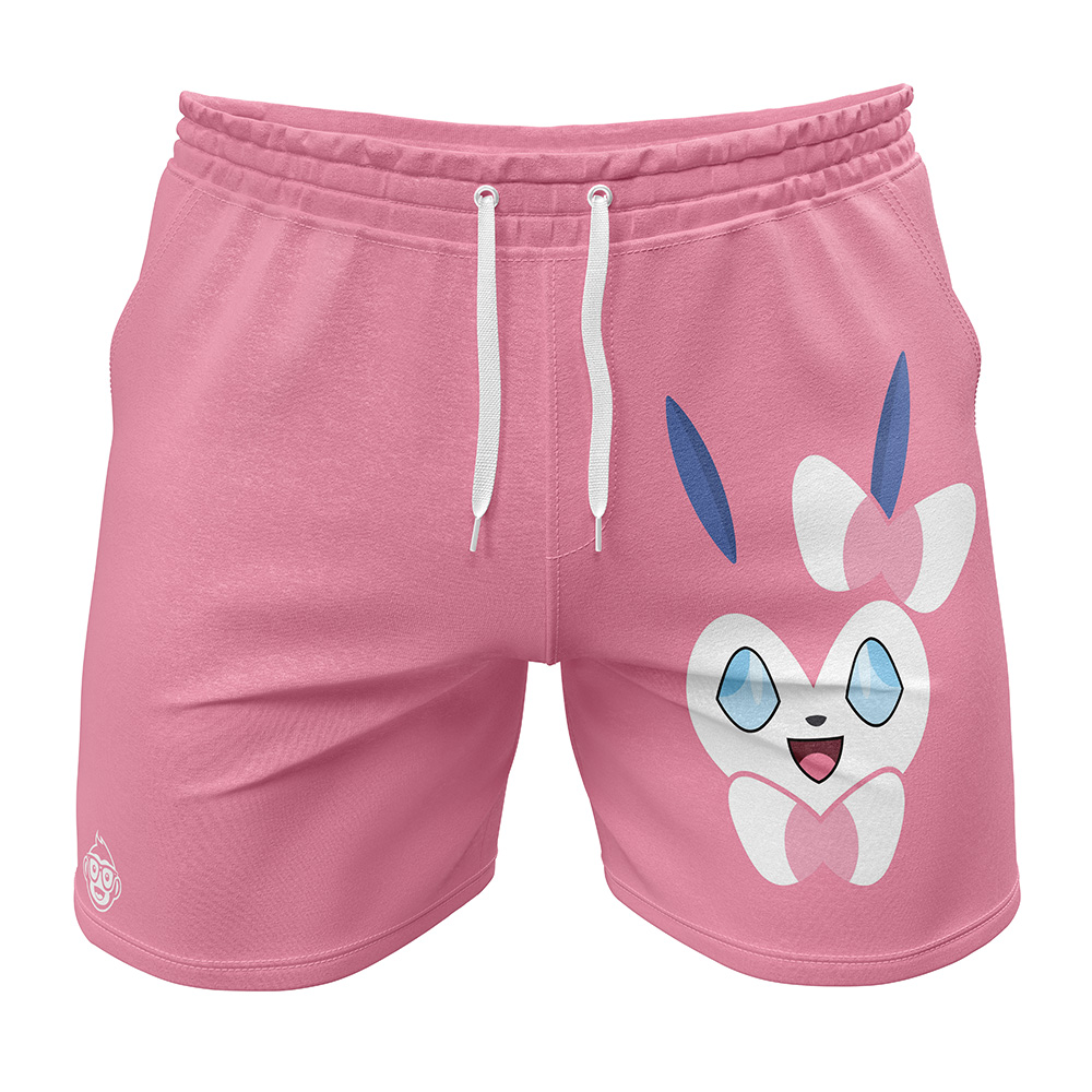 Sylveon Face Pokemon Gym Shorts