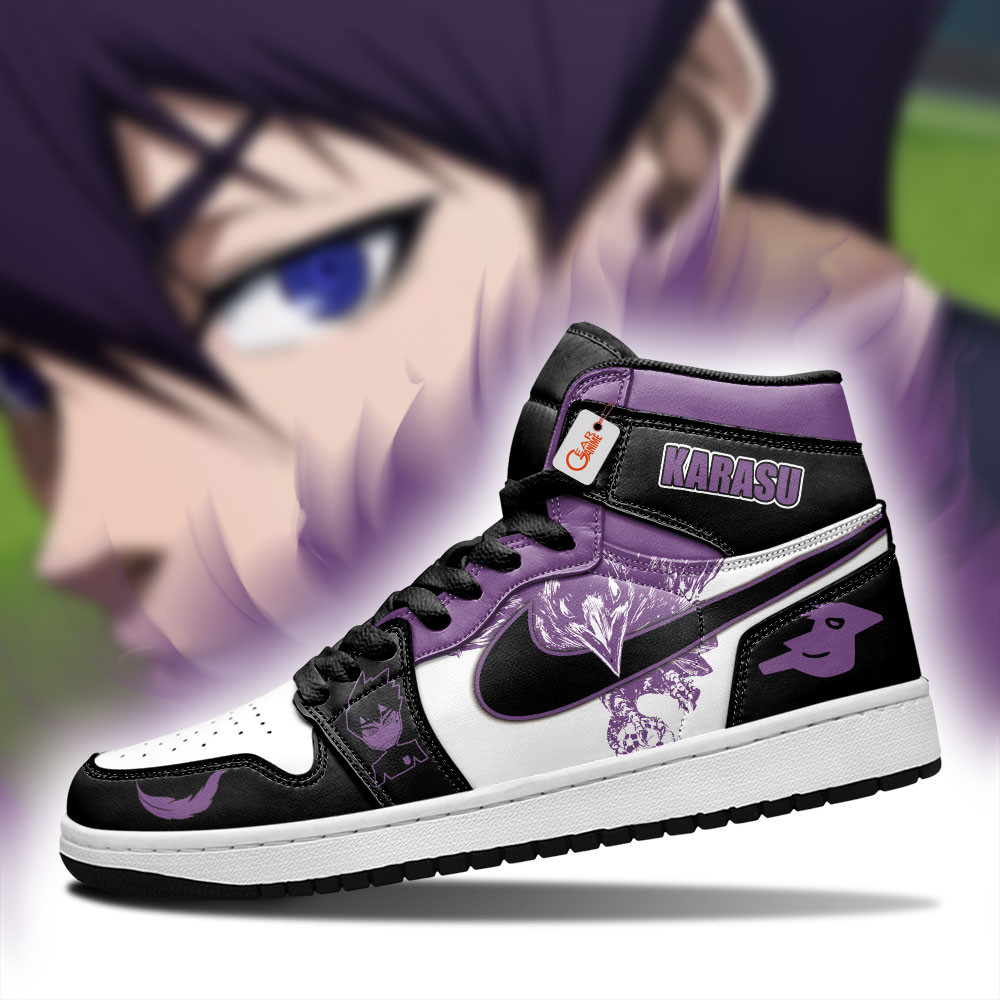Tabito Karasu High-Top Leather Sneakers Crow Custom Name