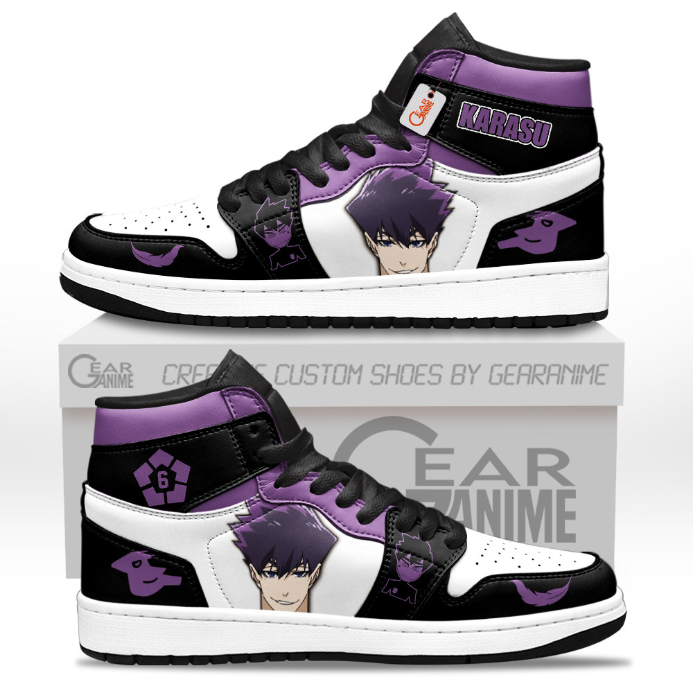 Tabito Karasu High-Top Leather Sneakers Custom Name