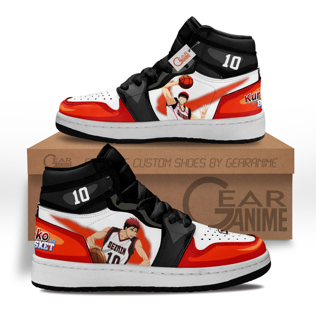 Taiga Kagami Custom Anime Kids High-Top Leather Sneakers MV1302