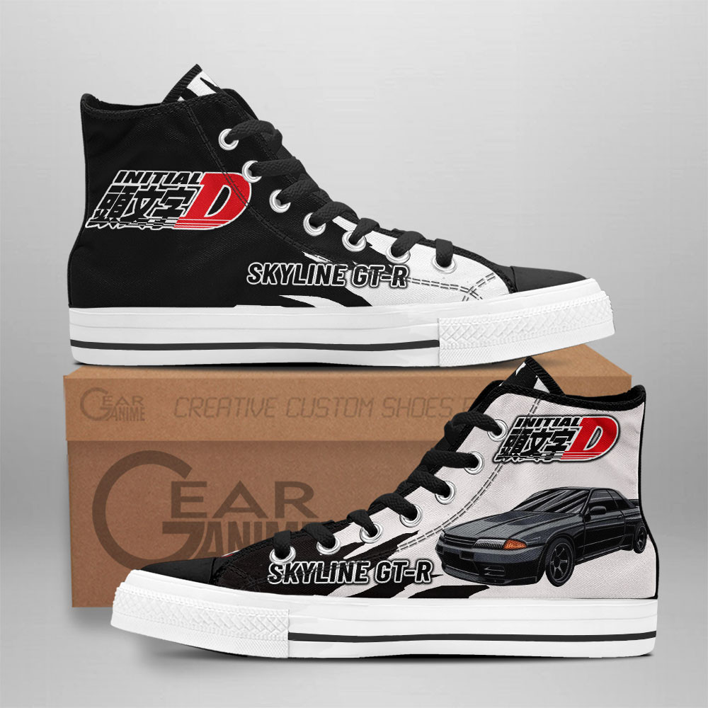 Takeshi Nakazato Custom Anime High-Top Canvas Shoes Initial Shoes NTT180