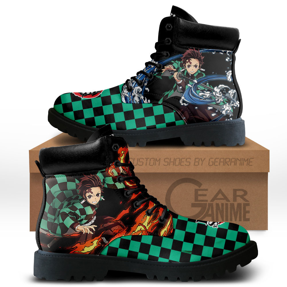 Tanjiro Custom Anime Combat Boots MV0512