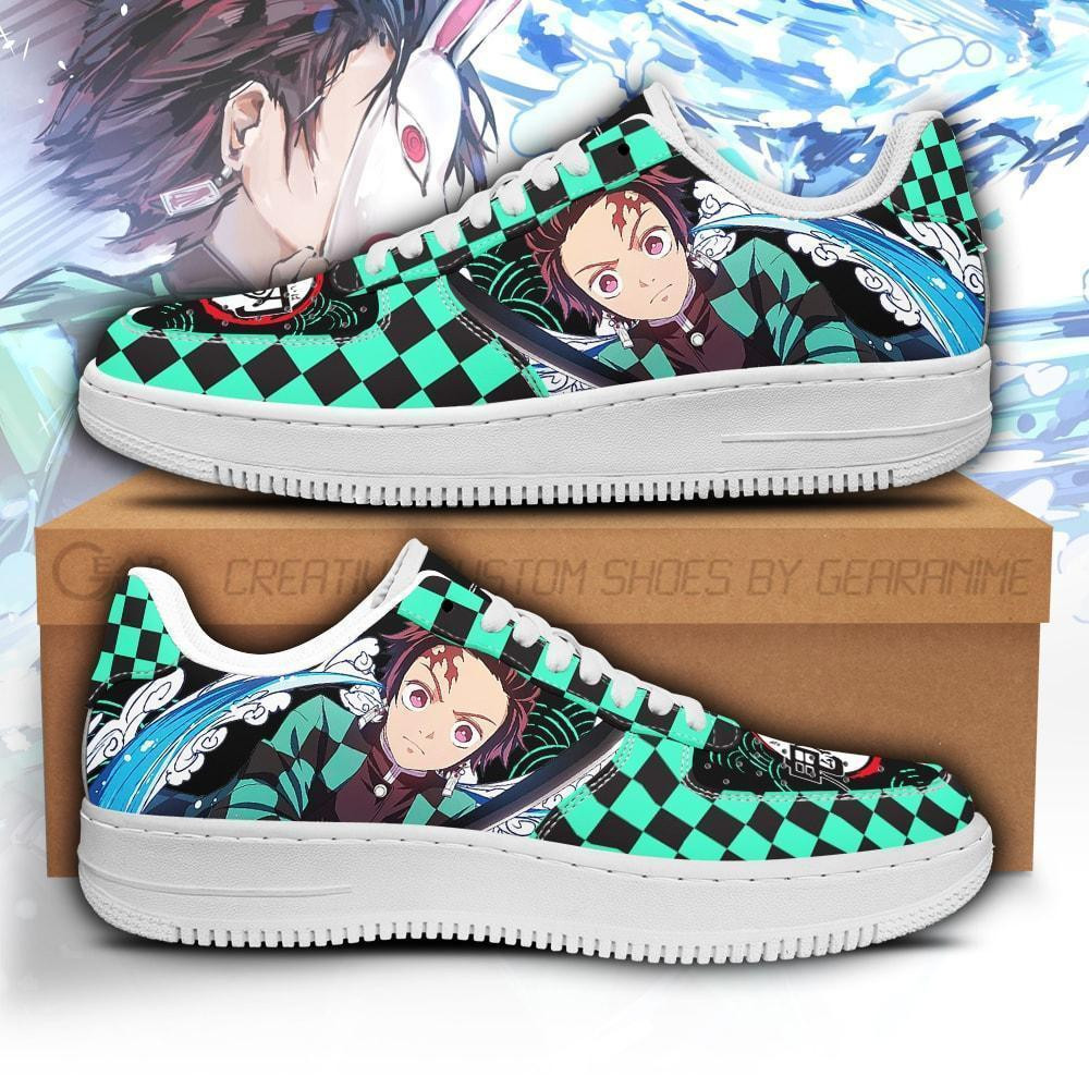 Tanjiro Custom Anime Low-Top Leather Sneakers