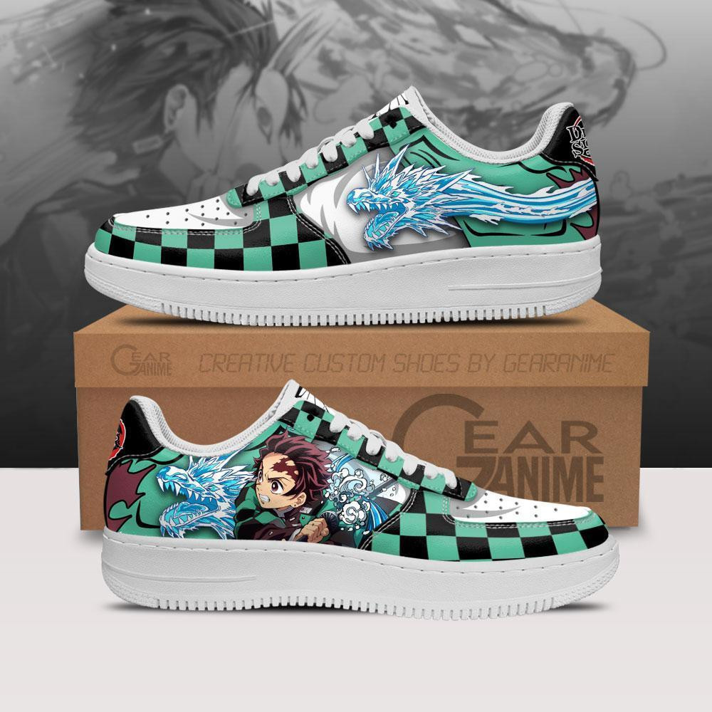 Tanjiro Custom Anime Low-Top Leather Sneakers