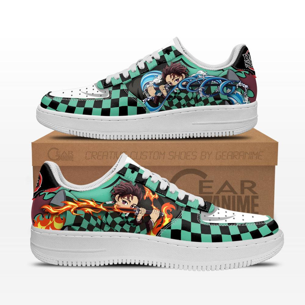 Tanjro Breathing Custom Anime Low-Top Leather Sneakers