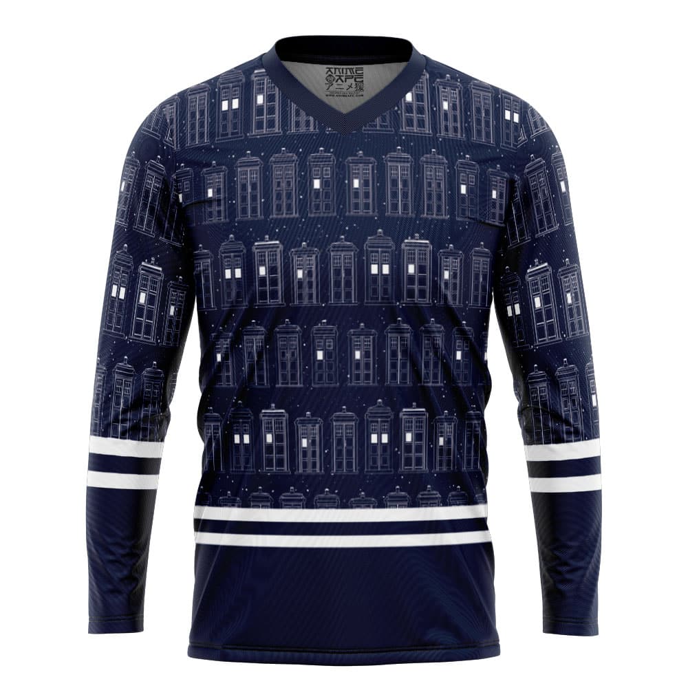 Tardis Doctor Who Hockey Jersey