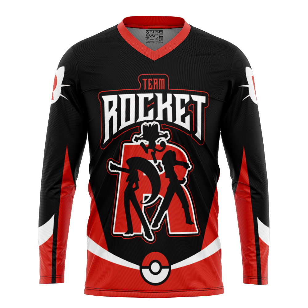 Team Rocket Grunt Black Pokemon Hockey Jersey