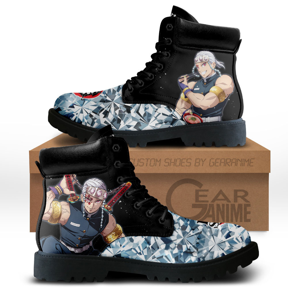 Tengen Uzui Custom Anime Combat Boots MV0512