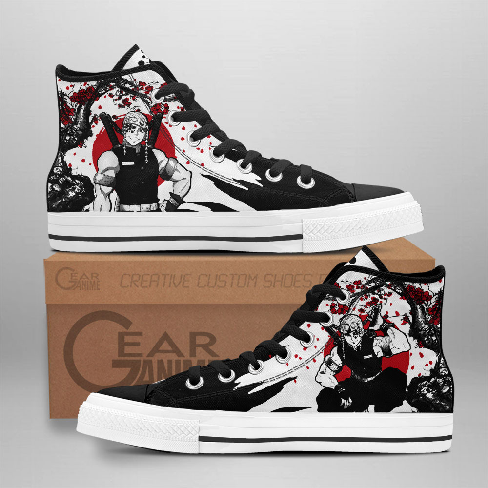 Tengen Uzui Custom Anime High-Top Canvas Shoes