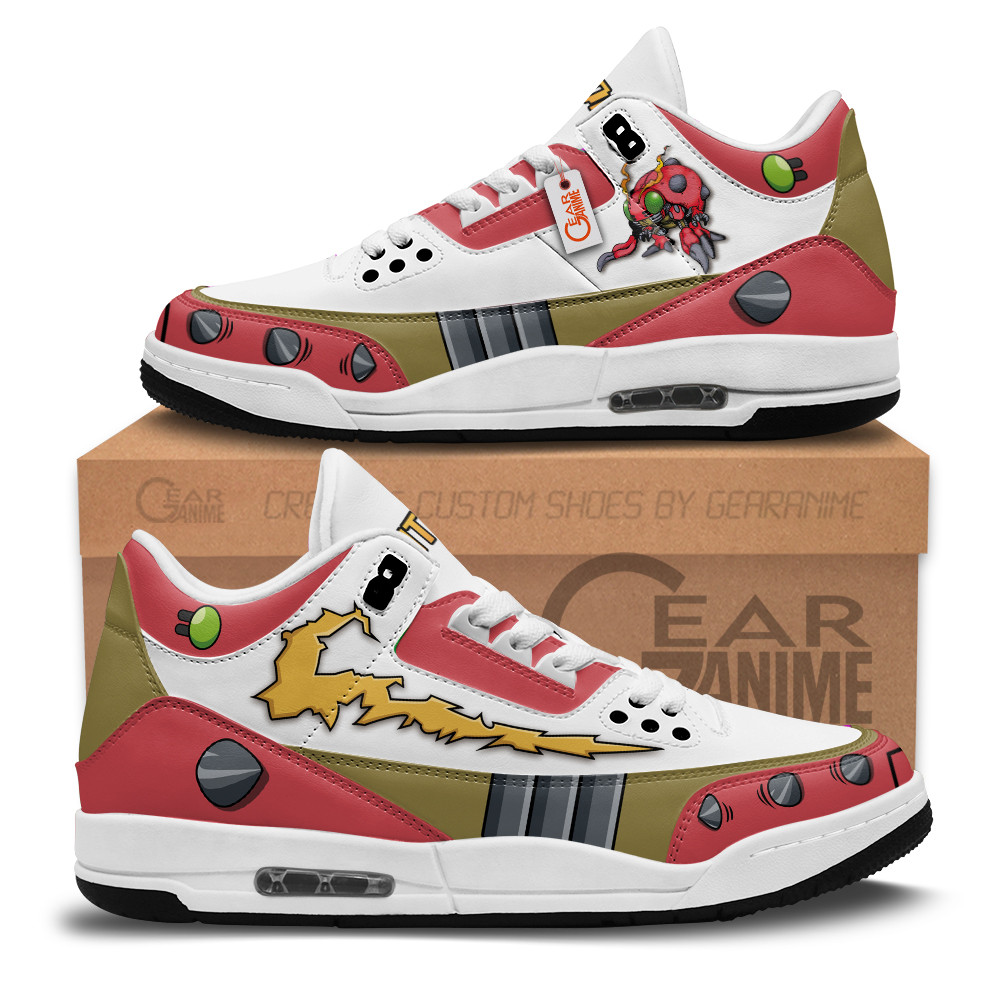 Tentomon Custom Anime Retro 3 Leather Sneakers