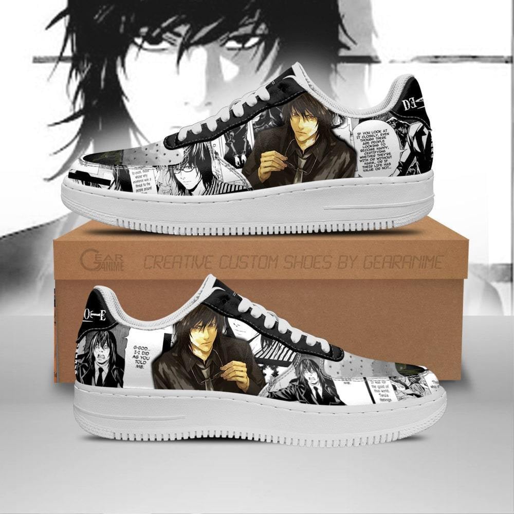 Teru Mikami Custom Anime Low-Top Leather Sneakers