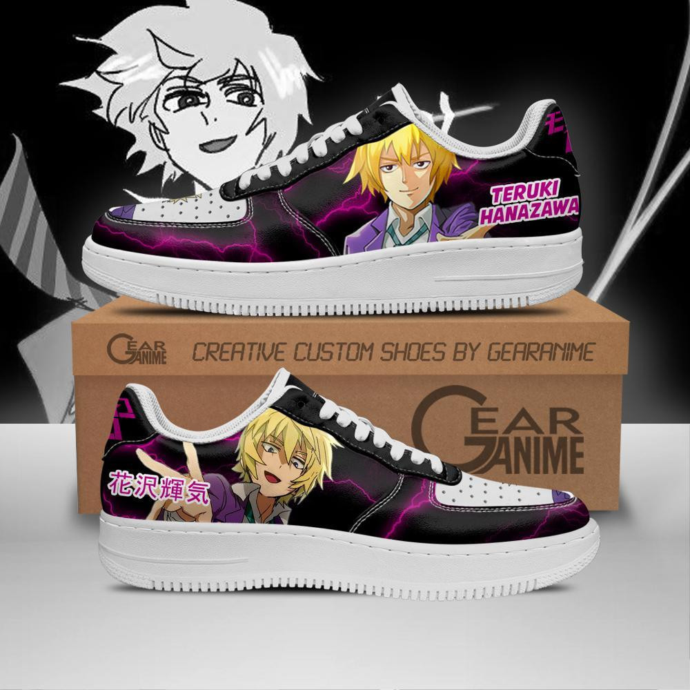 Teruki Hanazawa Custom Anime Low-Top Leather Sneakers