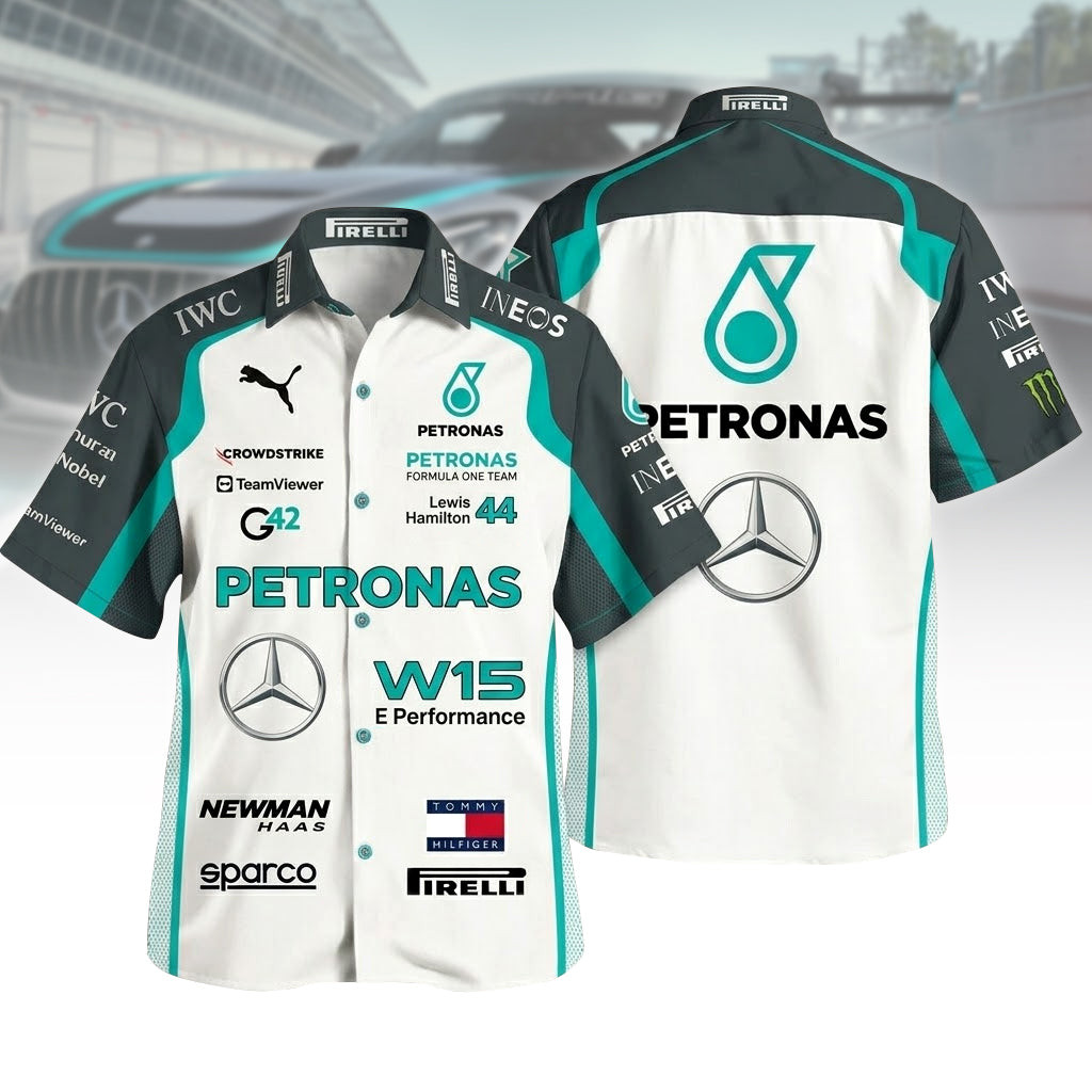 The Best Or No Thing Slogan Hawaiian Shirt Amg Petronas Merch Special Gift For Father