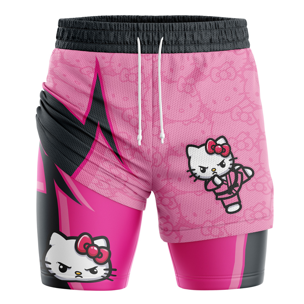 The Karate Hello Kitty Sanrio 2-in-1 Performance Shorts