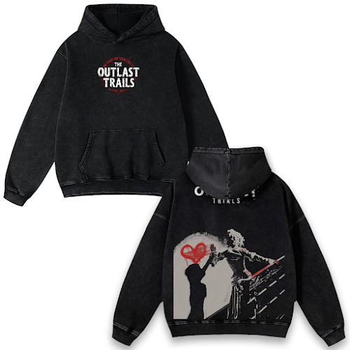The Outlast Trials Washed Hoodie Sweatshirt Video Games